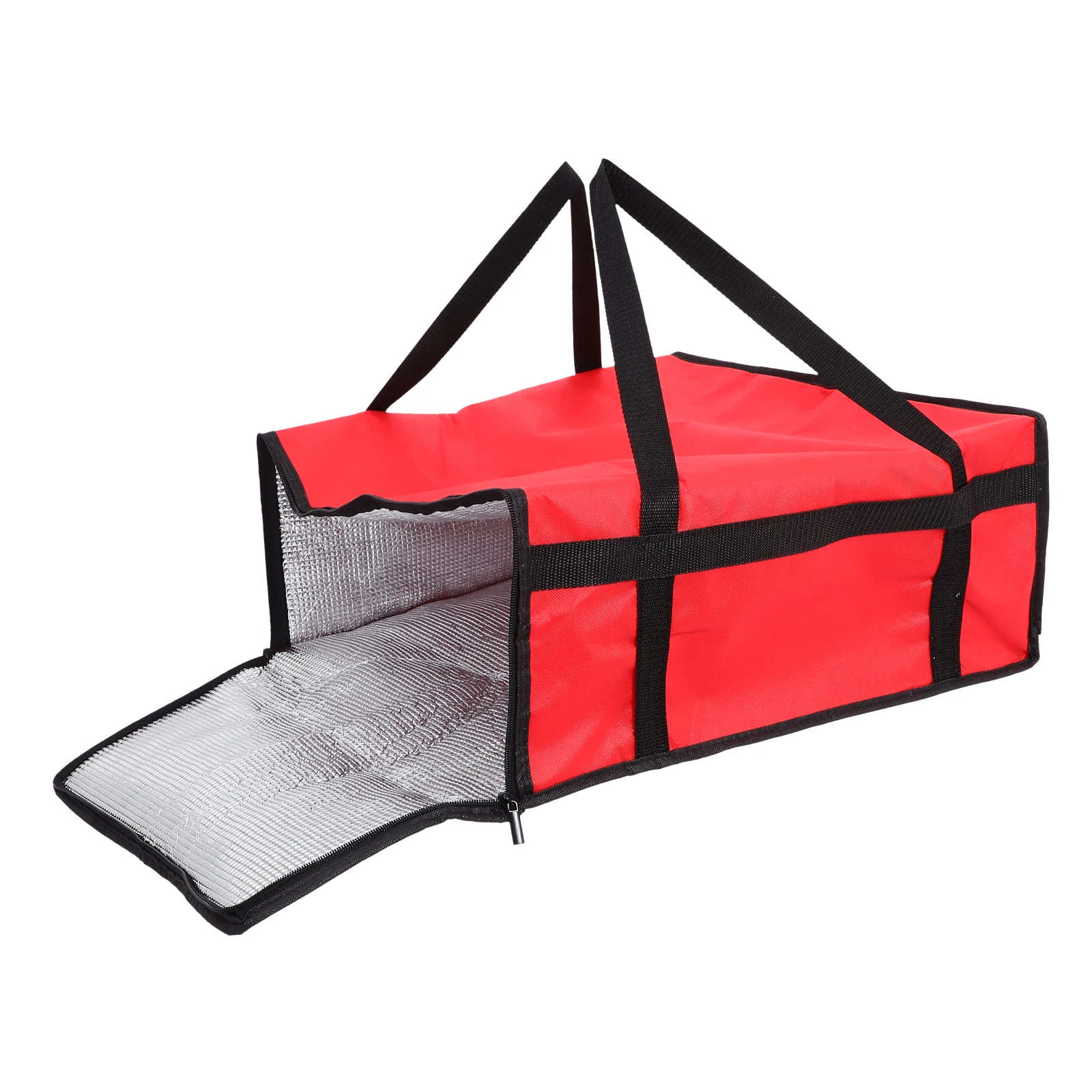 

Insulated Bag 50x50x20.5CM Red Food Storage Takeaway Grocery Large Capacity Thermal Outdoor Portable Kitchen Bar