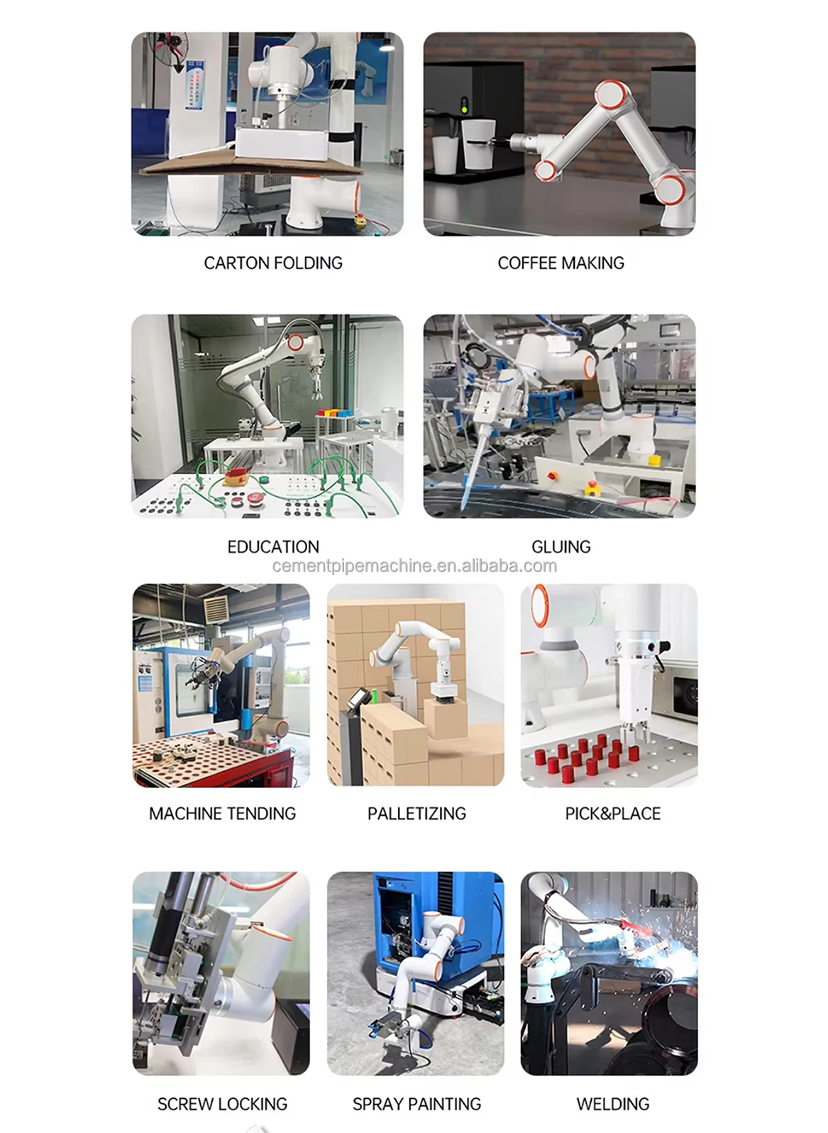 الصناعية 6 محور Cobot روبوت الطبخ/الذراع القهوة آلة كامل التلقائي مناور ذراع الروبوت العام لمصنع الأطعمة/المشروبات