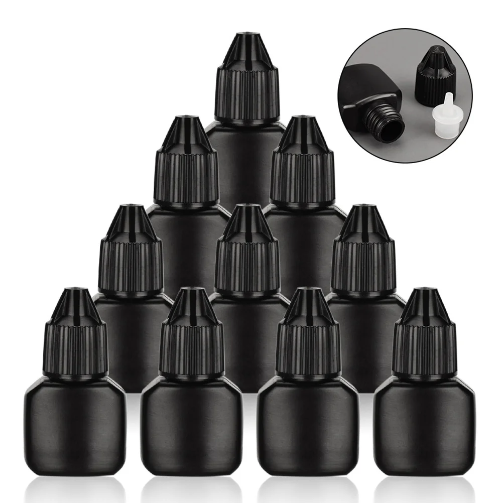 

10 Sets Empty Eyelash Grafting Glue Bottle Mascara Container Refillable Bottles for Home Filling