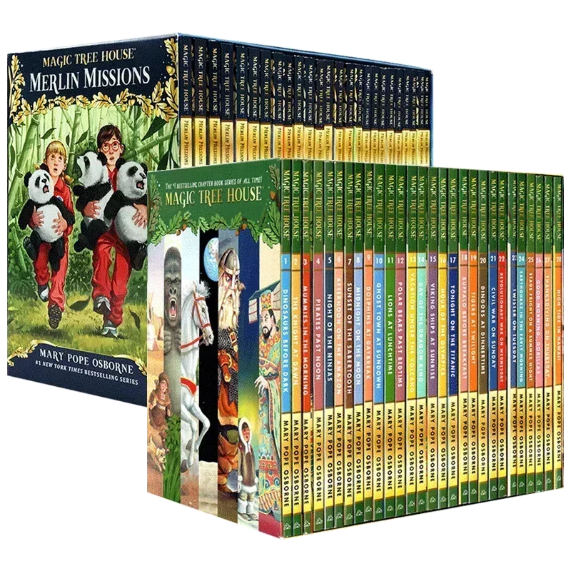 

Английская версия Волшебный дом на дереве 1-28 и 29-55 томов Книга с рассказами на английском языке Детские книги для научных приключений