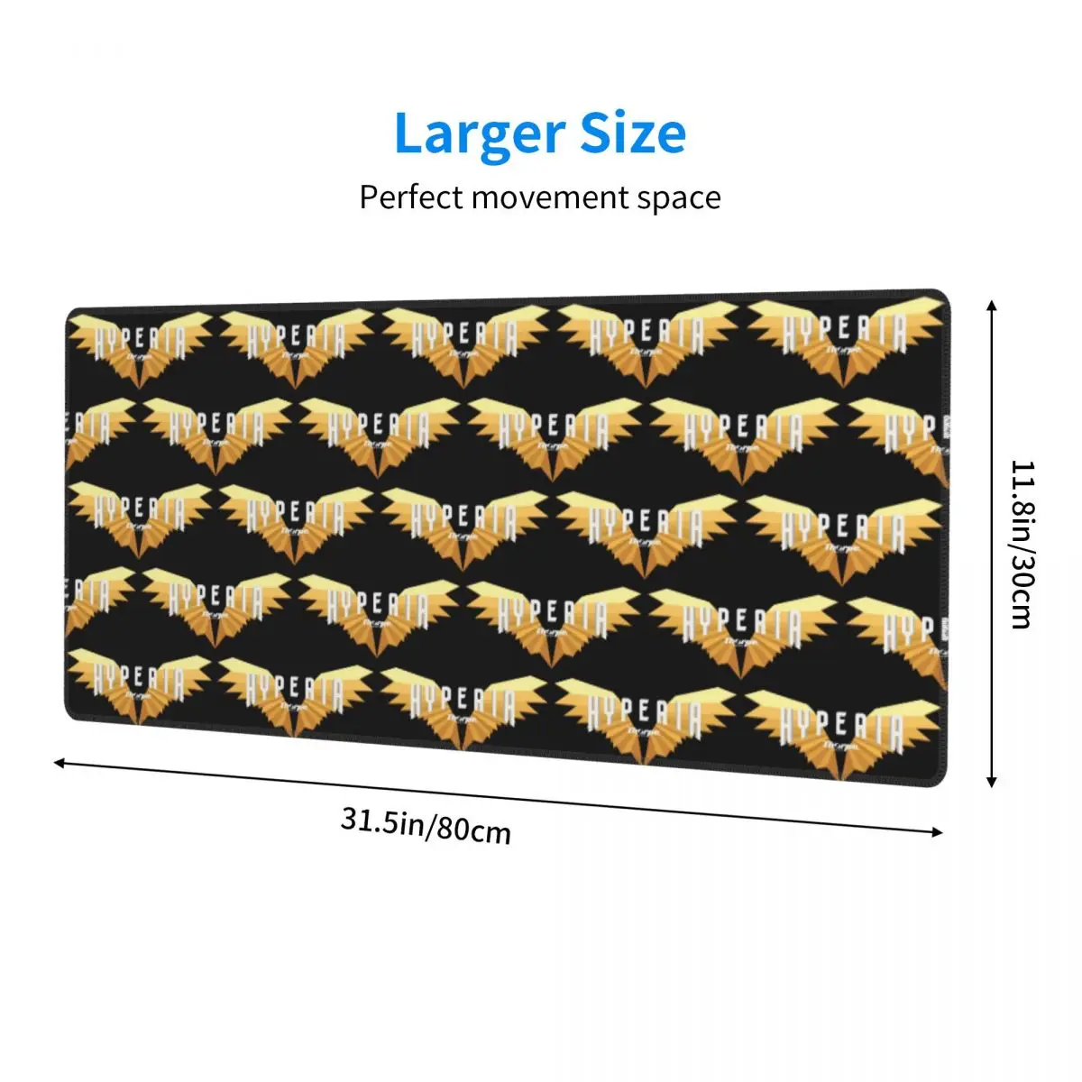 Hyperia Thorpe Park Logo Large Mouse Pad Computer Keyboard Mouse Mat Gaming PC Laptop Desk Mat Office Accessories Table Mats