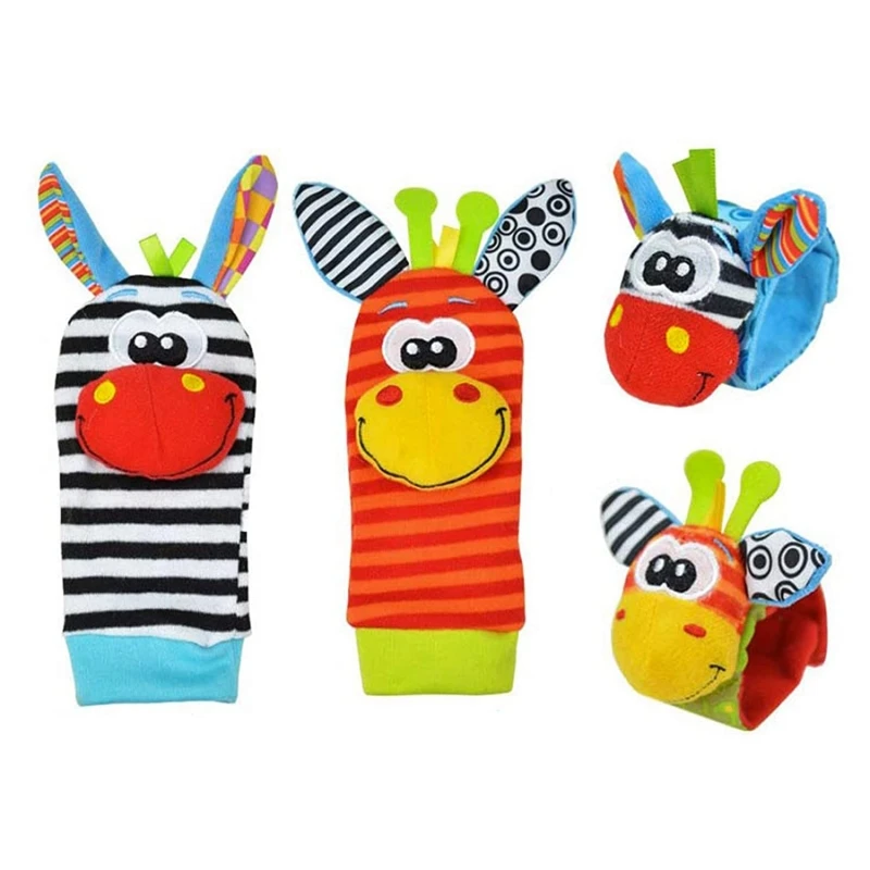 Baby Toys for 0-12 Months Infant Kids Socks Wrist Strap Rattles Toy Baby Sensory Toys For Babies Accessories Newborn Rattle Toys