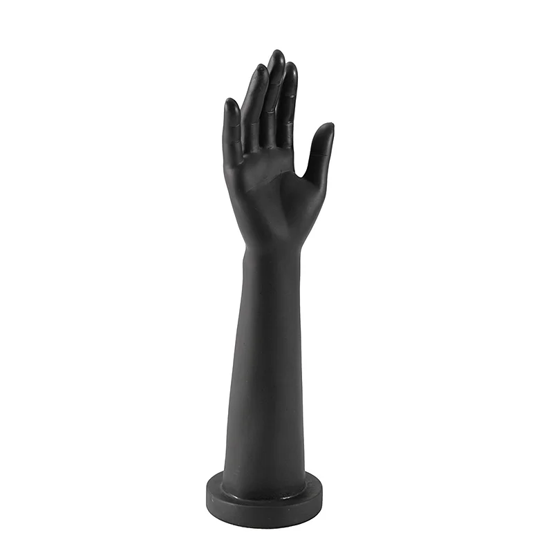 A 39cm PVC Plastic Female Right-handed Hand Mannequin with Fingers Open Long Hand Model with Arms Jewelry Gloves Display Props