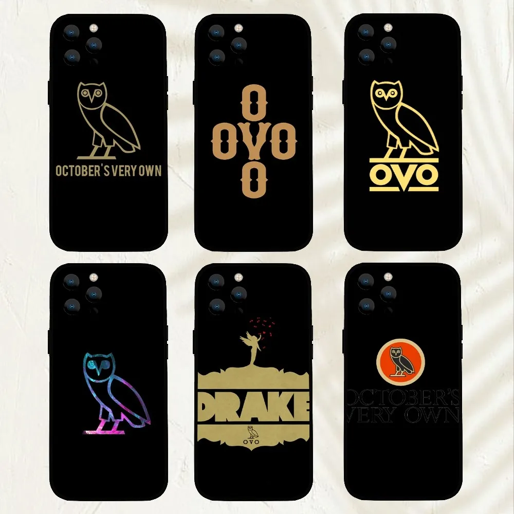 Drakes OVO-O OWLs  Phone Case For iPhone Mini 11 12 13 14 15 Pro XS Max X Plus SE XR Shell