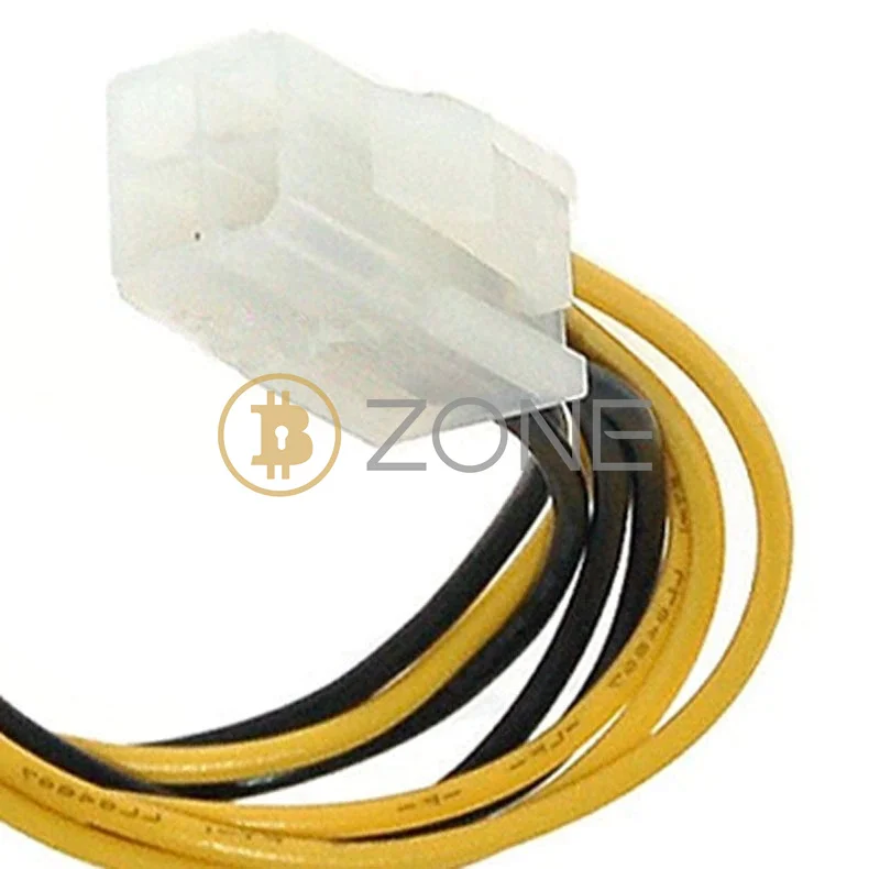 15cm 4Pin MaleTo 8 Pin Female Power Supply  Asic Miner Parts PSU Cable For Antminer  S9 S9j S9k S9i