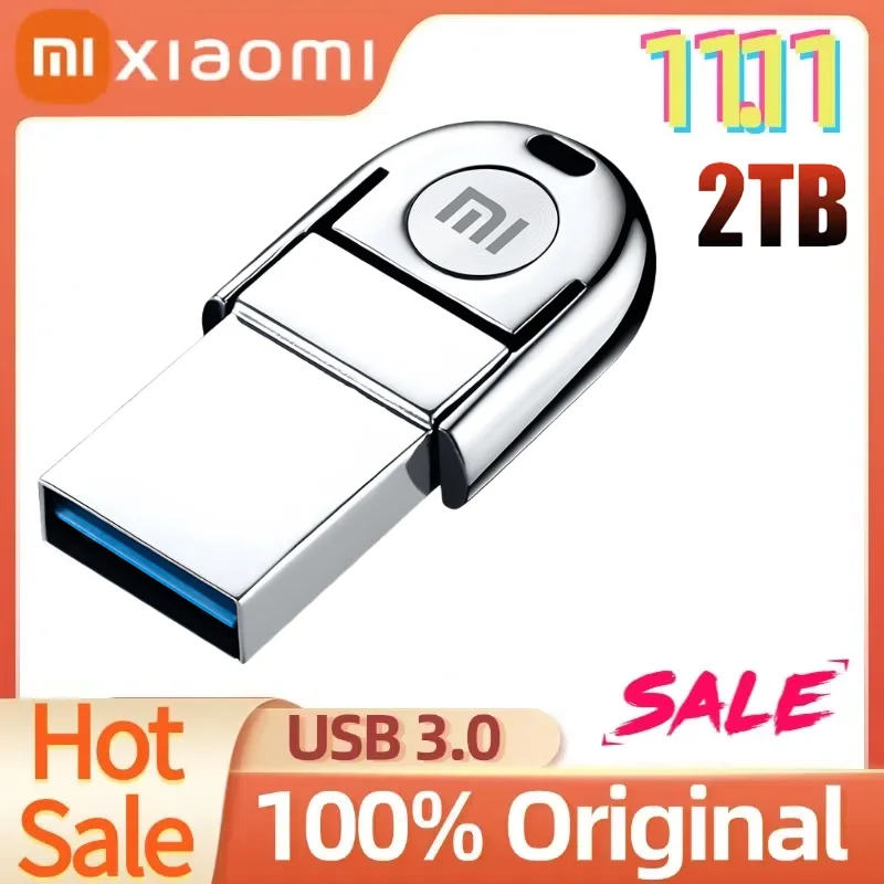 Xiaomi USB Flash Drive 2TB 1TB Pendrive 512GB 256GB SSD 128GB Usb3.0 Memory Stick Pen Drive OTG Flash Usb Disk Best Gift For PC