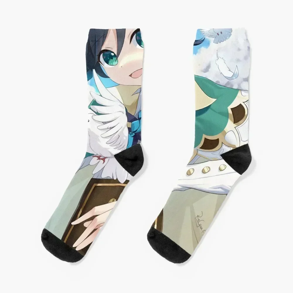 

venti and bird Socks valentine gift ideas Children's gift designer Socks Man Women's