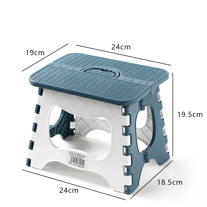 Heavy Duty Folding Stool Portable Lightweight Durable Plastic Camping Fishing Outdoor Picnic Kids Adults Home Non-Slip Gift
