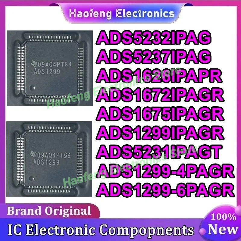 ADS5232IPAG ADS5237IPAG ADS1626IPAPR ADS1672IPAGR ADS1675IPAGR ADS1299IPAGR ADS5231IPAGT ADS1299-4PAGR ADS1299-6PAGR HTQFP IC