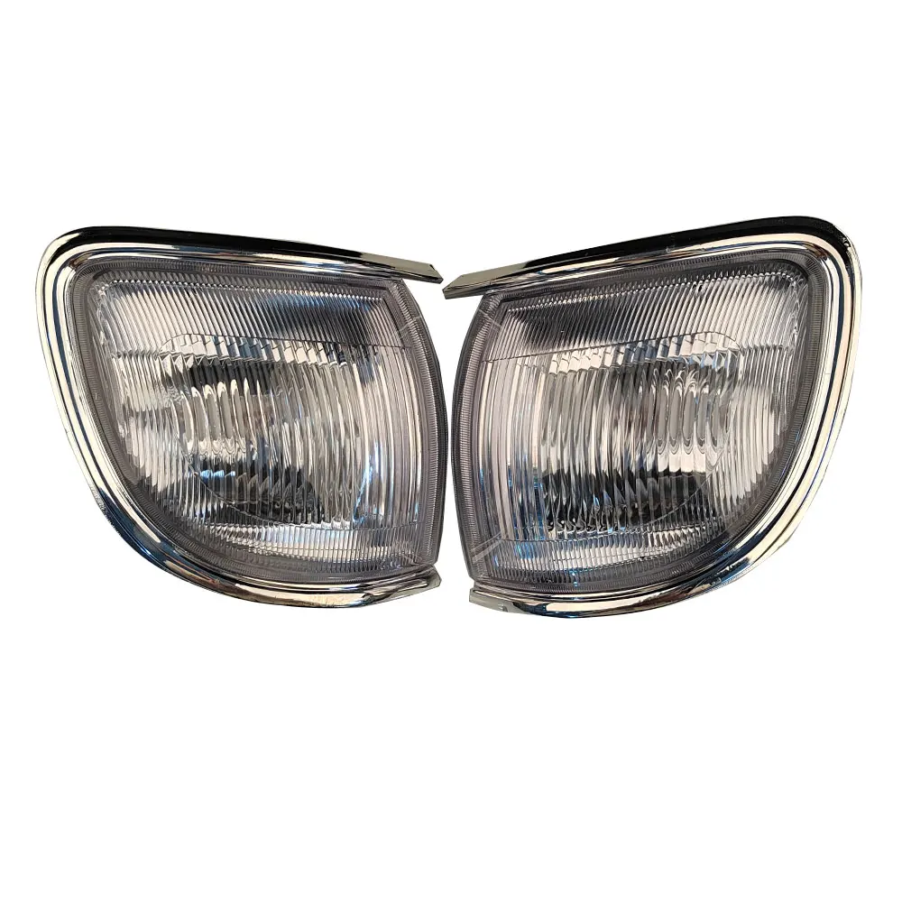 A Pair Front Turn Signal White Crystal Corner Lamp For Nissan Terrano Pathfinder TR50 R50 1996 1999