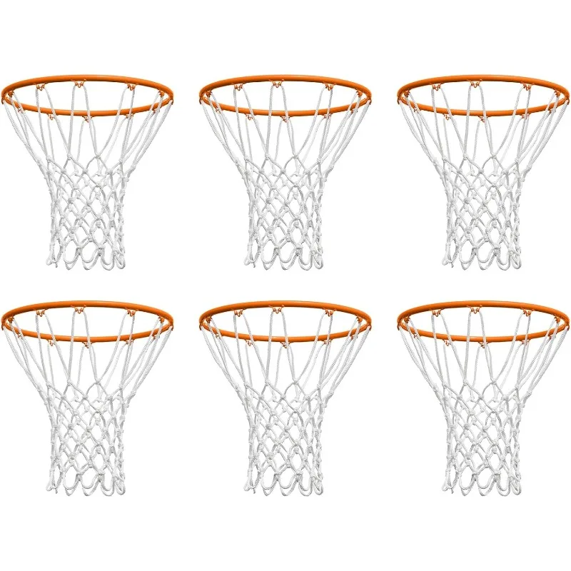 

Basketball Net Replacement Outdoor, Upgraded Thickening Heavy Duty, All Weather Anti Whip, Fits Standard Indoor or Outdoor 12 Lo