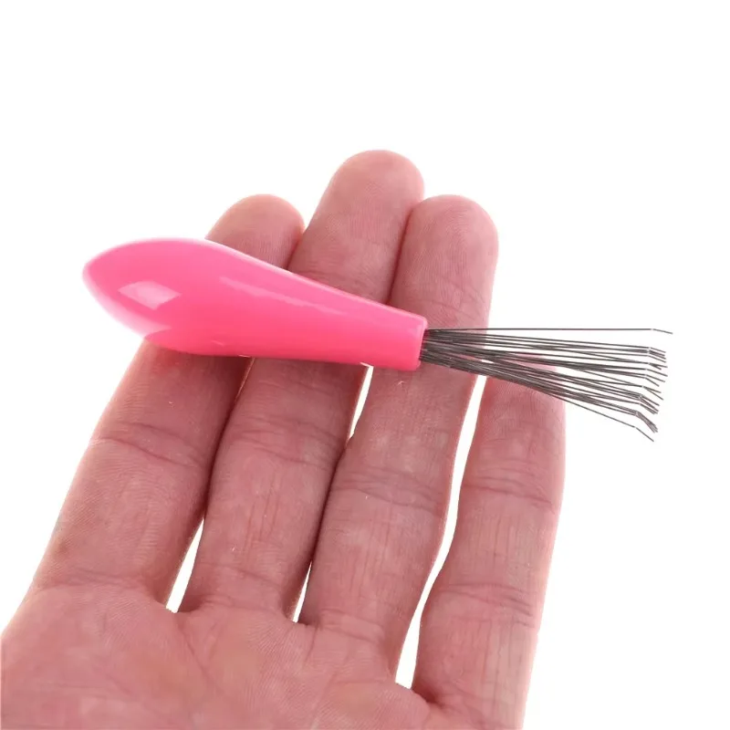 Comb Hair Brush Cleaner Plastic Metal Cleaning Remover Embedded Tool Random Color Hair Brush Combs Hair Care Salon Styling Tools