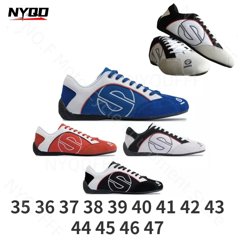 

Racing Low Top Boots Kart Racing Sports Leisure Anti Slip Wear-resistant Comfortable Rubber Sole Suede Dermis Shoes