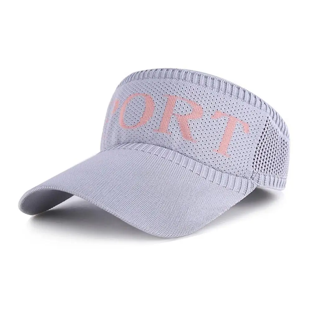 Letter Sunshade Hat Summer Sports Empty Hat Women Outdoor Sunshade Hat Cap Breathable Sunblock A Korean Without Fashion L2L5