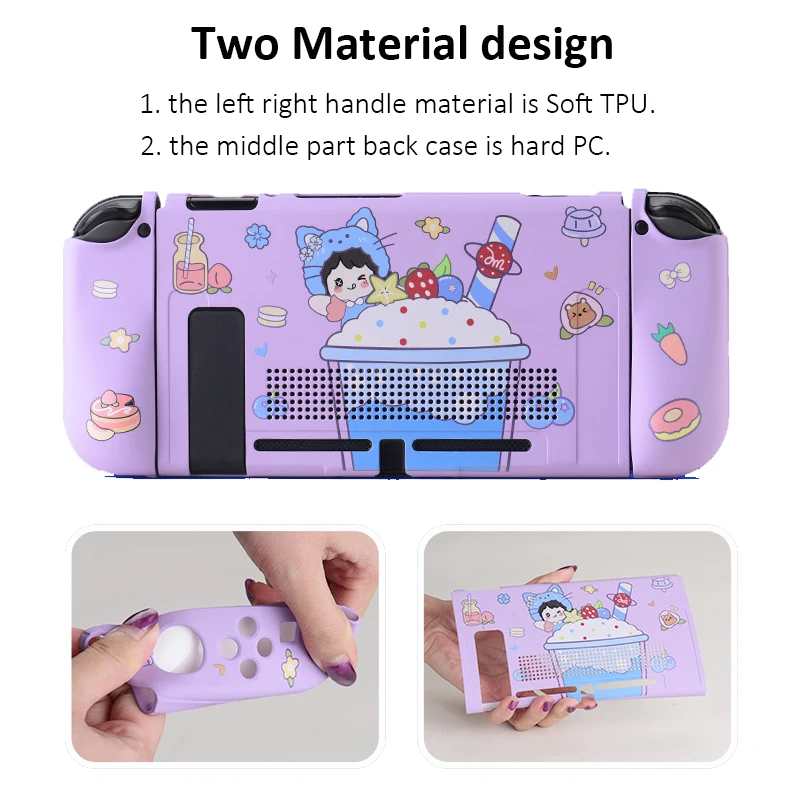 TPU Case for Nintendo Switch Shock Proof Protective Case Ergonomic Grip Cover Shell For Nintendo Switch Game Console Case