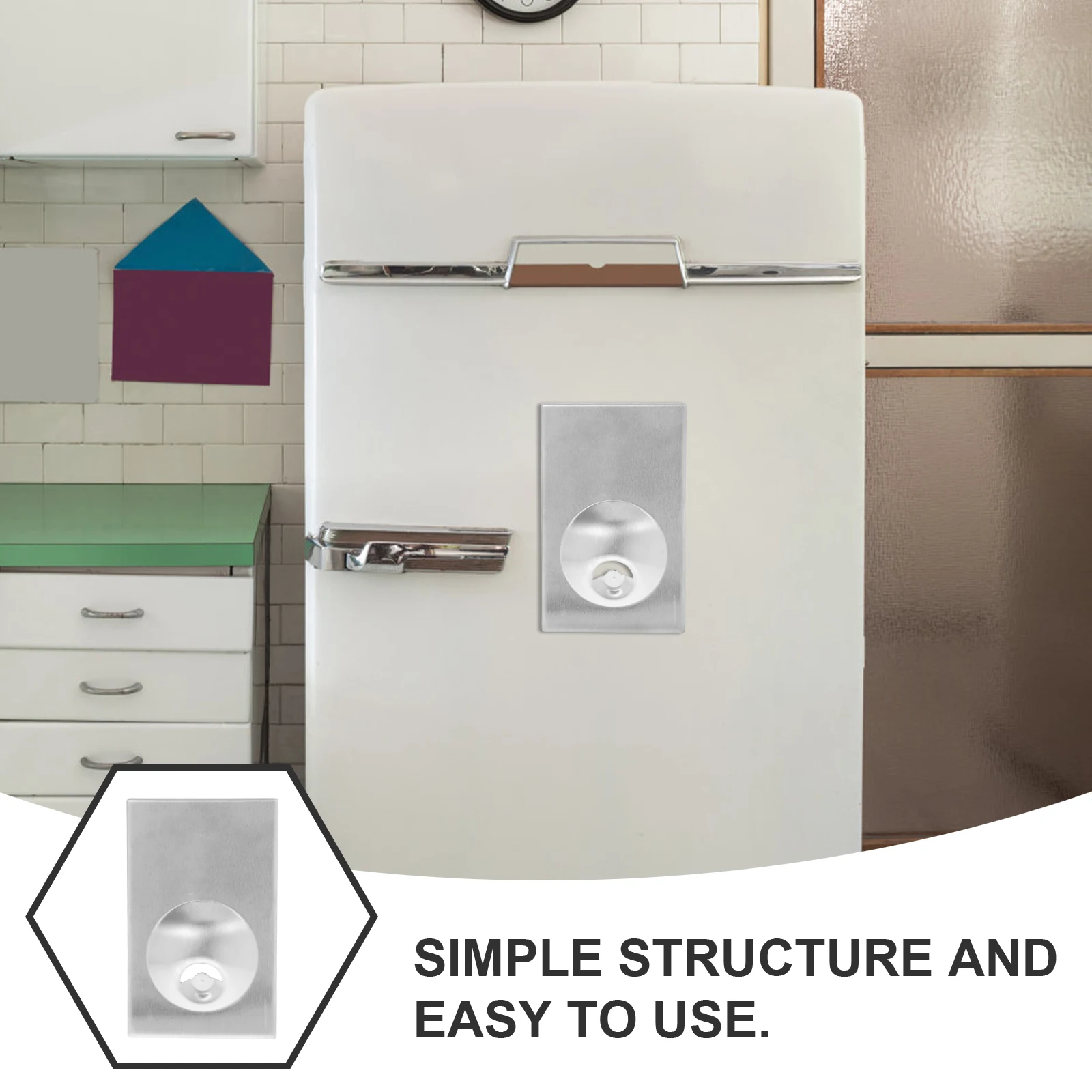 

Stainless Steel Bottle Opener Fridge Magnet Heavy Duty Magnetic Catcher Beer Opener Refrigerator Multifunction