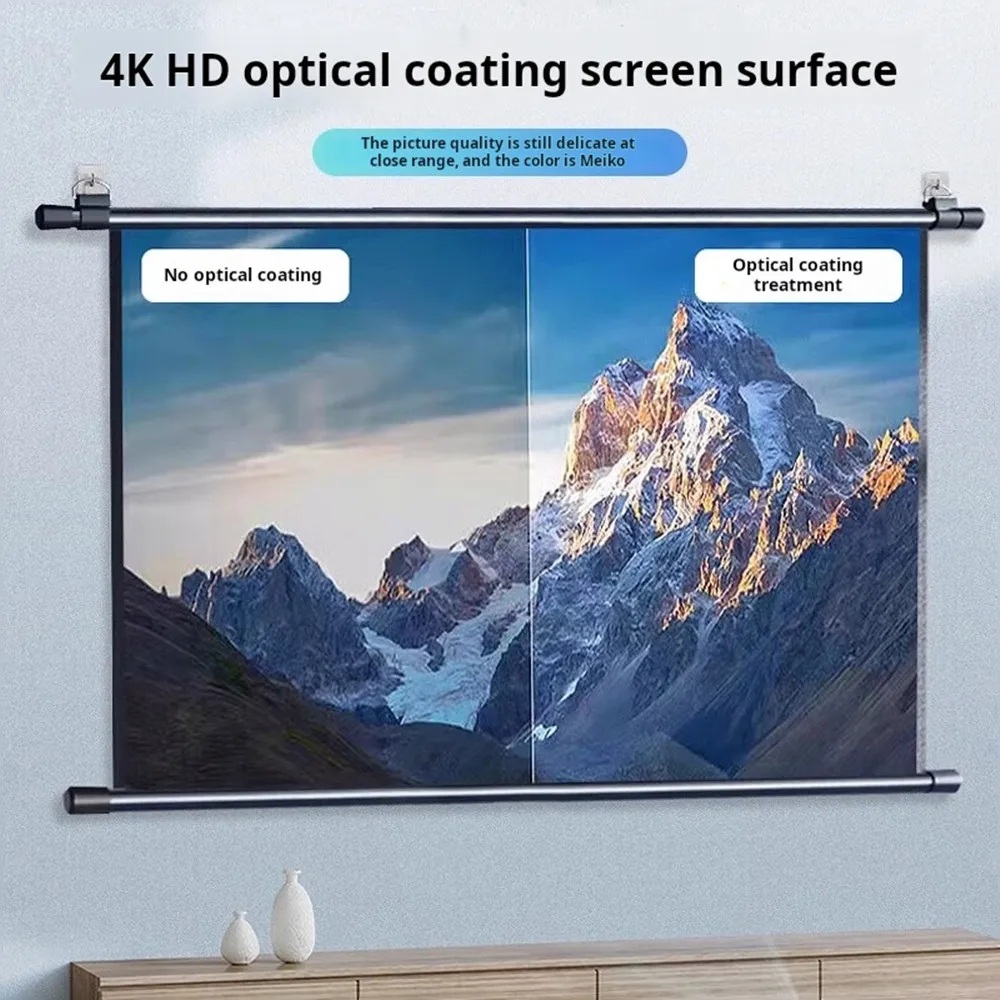 DAHUI HY300 Dedizierte 4K-Filmprojektor-Leinwand, 84-Zoll-HD, faltbar, Spleißen, Anti-Licht-Projektions-Projektor-Leinwand als Geschenk
