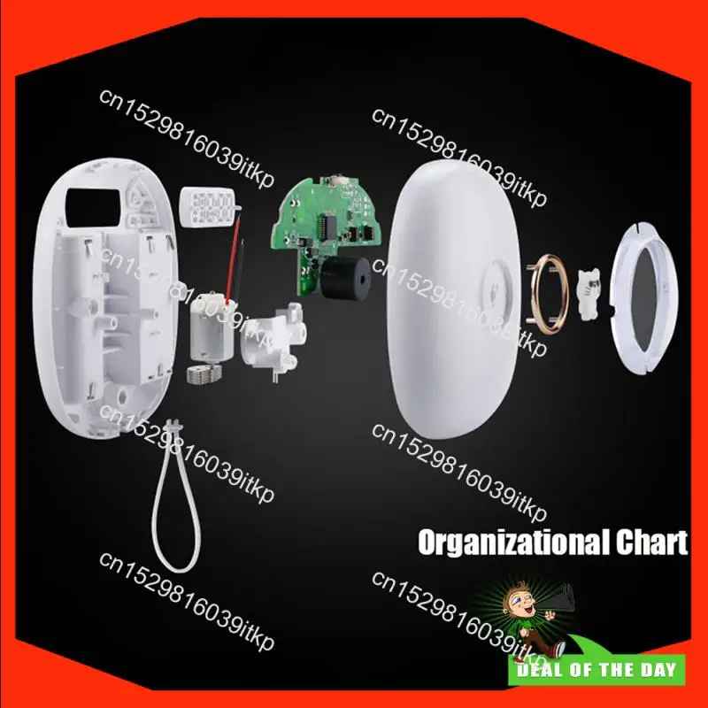 August Mute Vibrating Alarm Clock Shaker Impact For Hearing Impaired Snooze Student Cartoon Clocks Light Reminder No Distrub