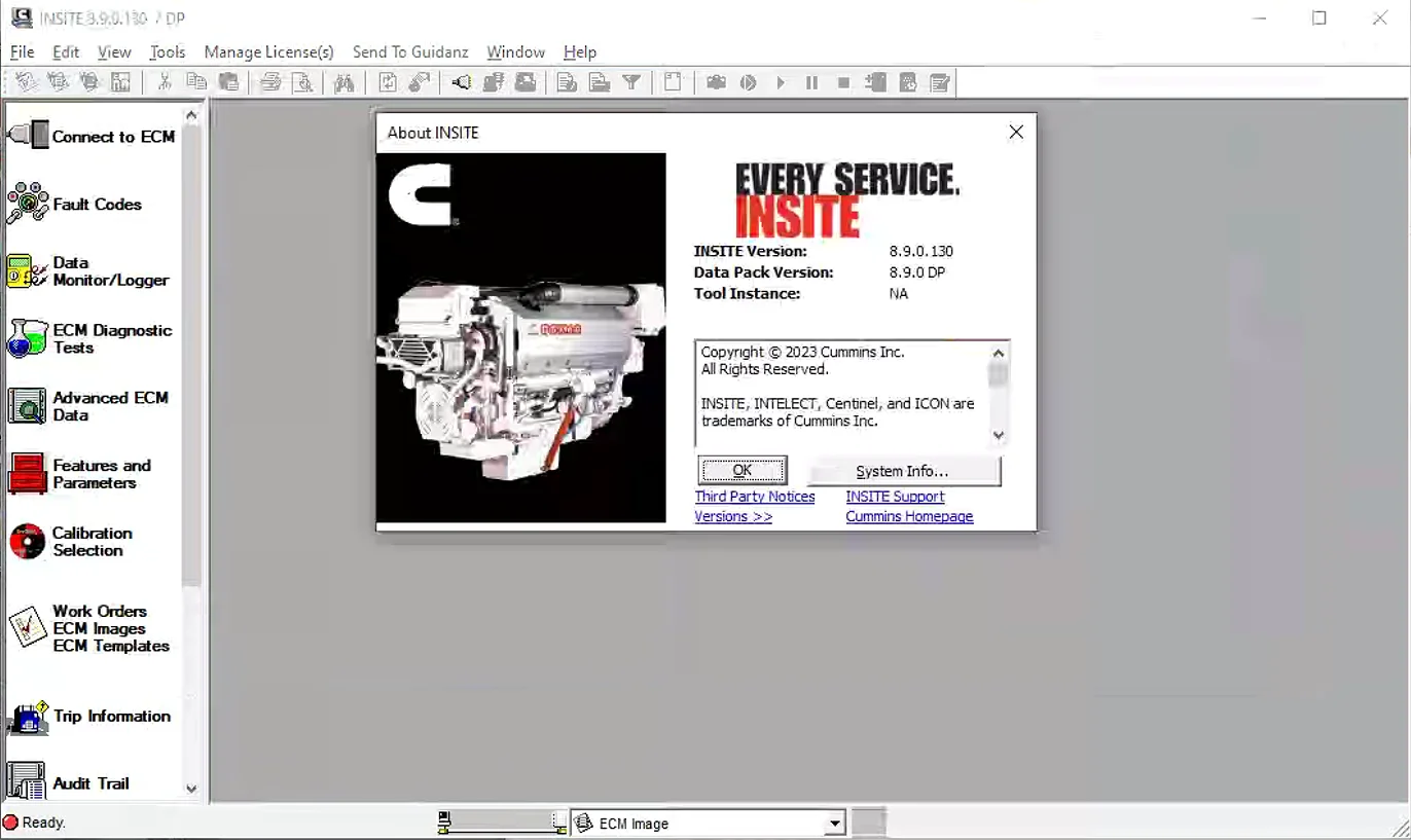 2024 Latest Cummins Insite 8.9 PRO with Keygen Engine Diagnostic Software Fault Code Adjustment Editing Disassembly ECM