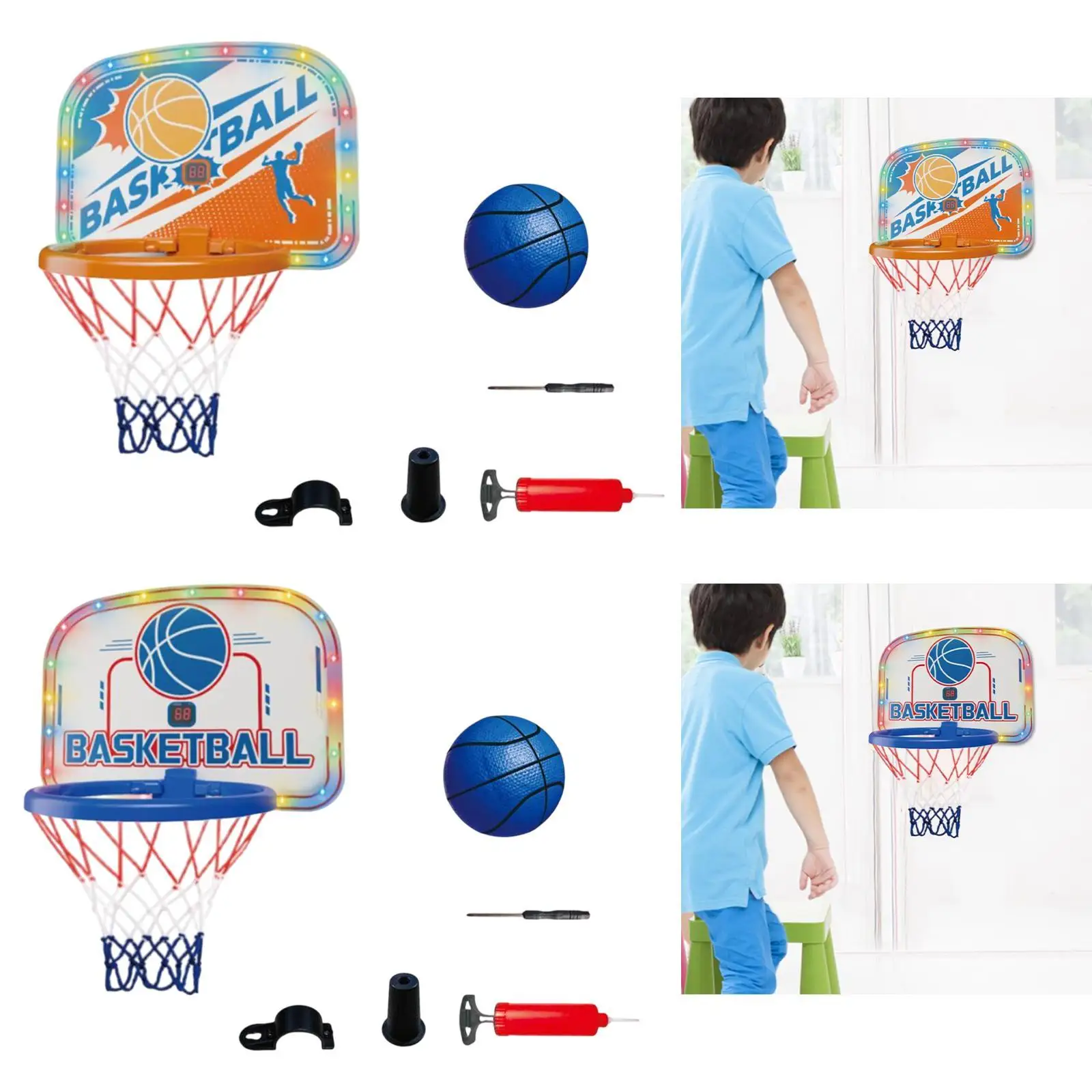 

Basketball Hoop Set for Boys Girls Party Favors Lightweight Game Toys Set