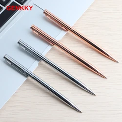 Metal Ballpoint Pen 0.7mm Blue Black Luxury Custom Advertising Ball Pens for School Gift Set Student Stationery Office Supplies