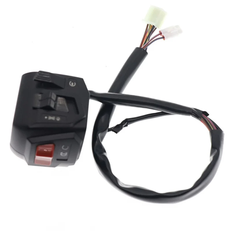 

Plain Motorcycle Universal 22Mm Handlebar Switch Assy 12V Night Light LED For Pulsar NS200 Modofied Handlebar Switch