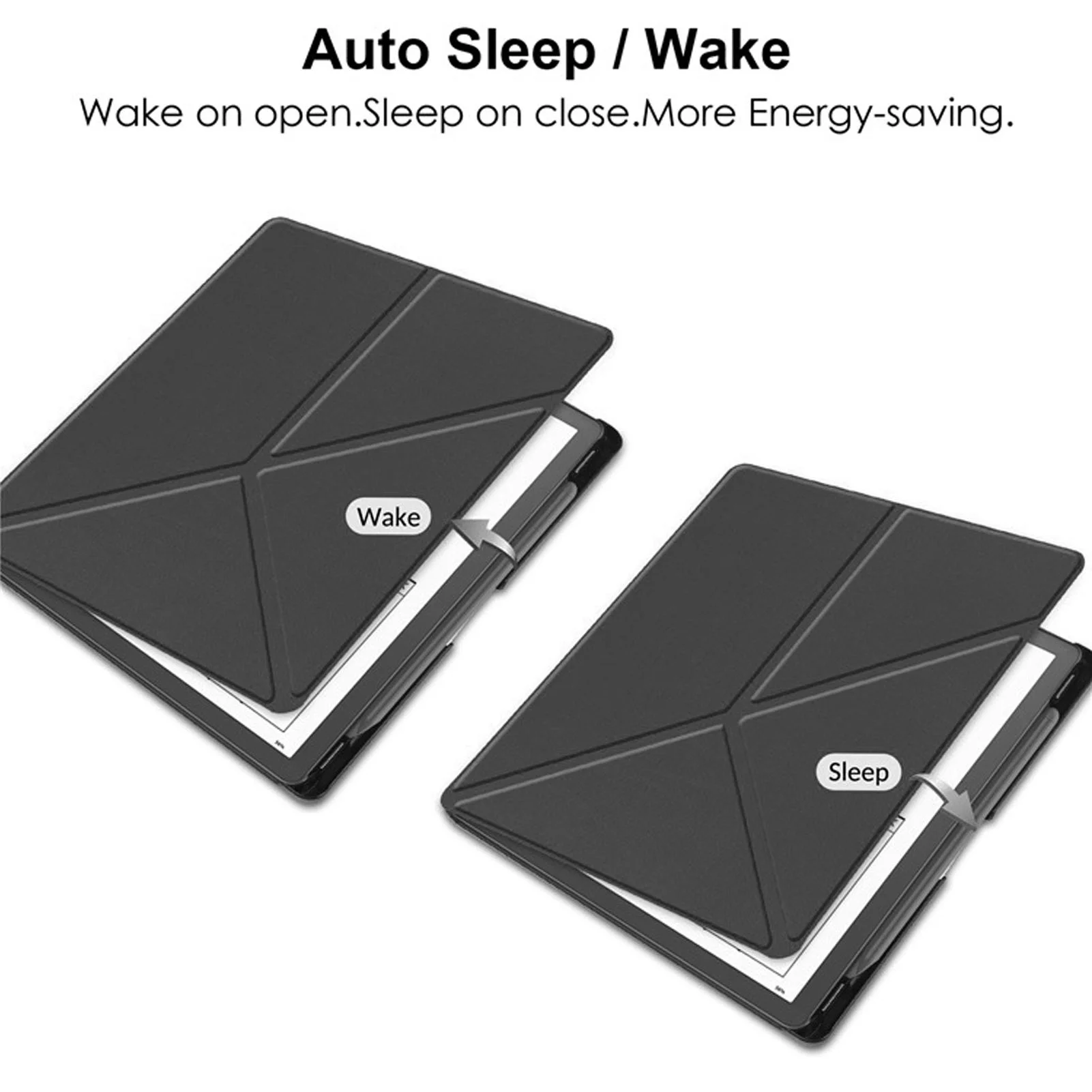 Case Fit for Kindle Scribe 2022 2024 Foldable 10.2 Inch E Book Reader Stand Cover with Auto Sleep Wake and Pen Slot