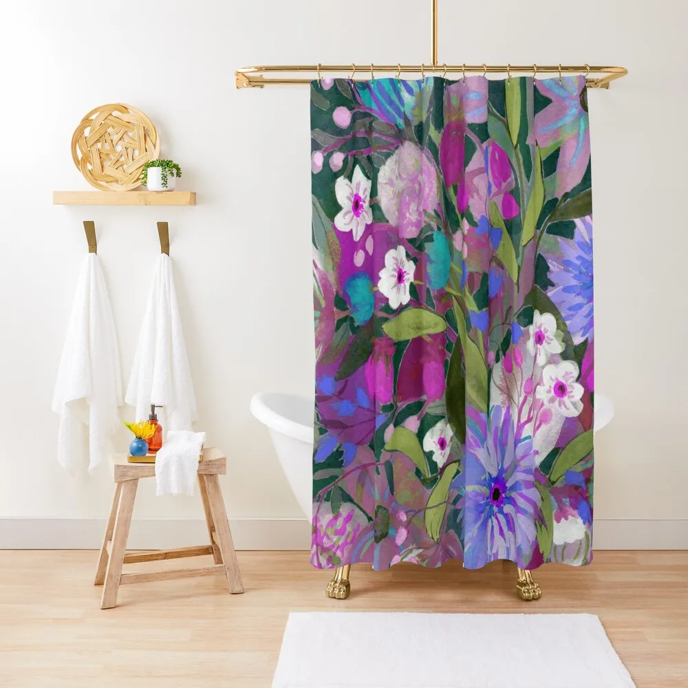 

Moonlight Glory - Pink and Purples Shower Curtain Funny Shower Bathroom Accessories In The Bathroom Bathroom For Shower Curtain