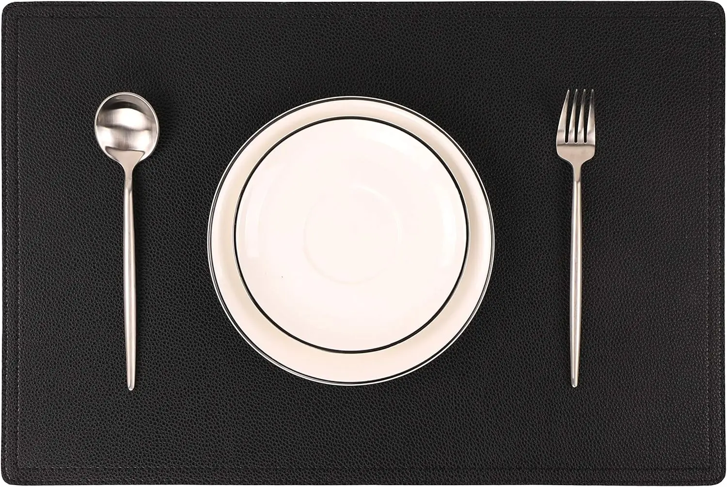 

Набор из 8 салфеток из искусственной кожи, водонепроницаемые и термостойкие, легко моются, для кухонного обеденного стола