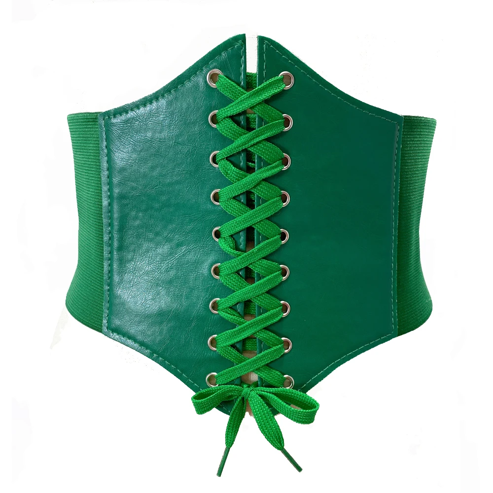 

High Quality Green Corset Mujer Sexys Fashion Gothic Bustier Cincher Corsets For Women Chic Slimming Korsett Belt VB0001