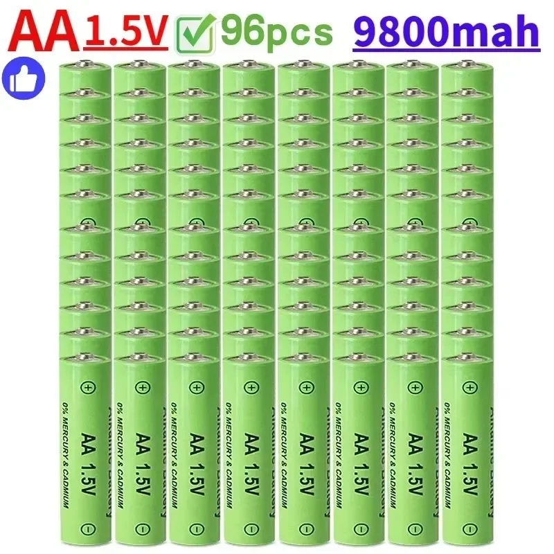 

Hot Selling AA Battery 9800 MAh Rechargeable Battery NI-MH 1.5 V AA Battery Suitable for Clocks, Mice, Computers, Toys