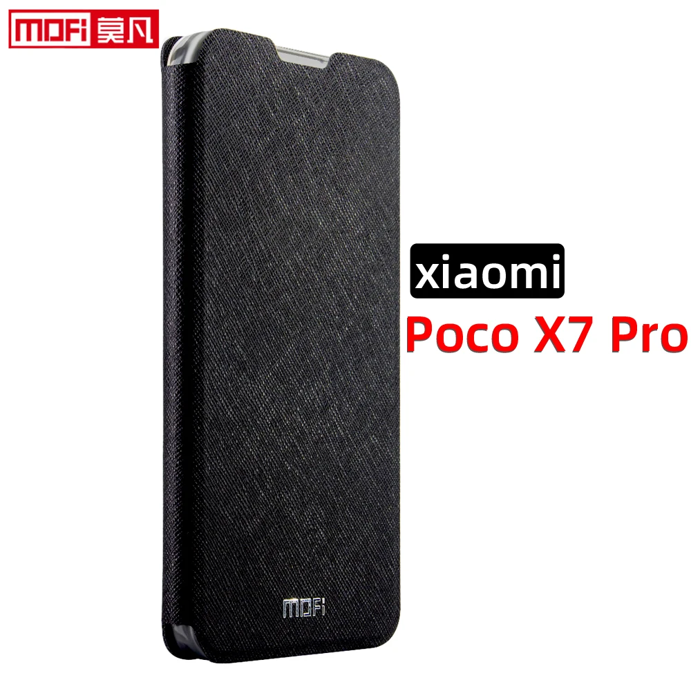 

flip case for xiaomi poco x7 pro case poco x7 pro cover luxury stand leather silicon back book tpu funda protect full coverage