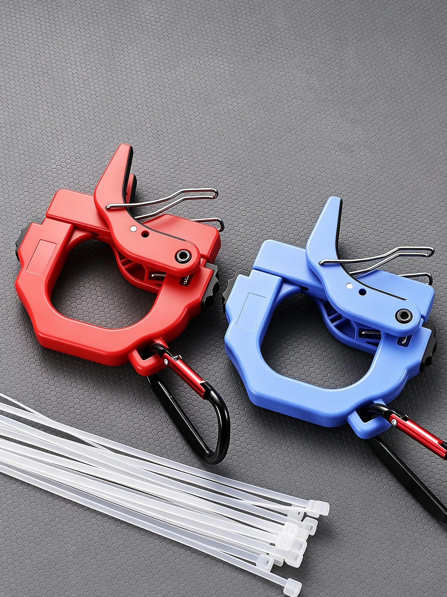 Reusable Zip Tie Organizer, Portable Lightweight Plastic Cable Tie Organizer Reusable Zip Tie Holder Electrical Wire Ties Clip