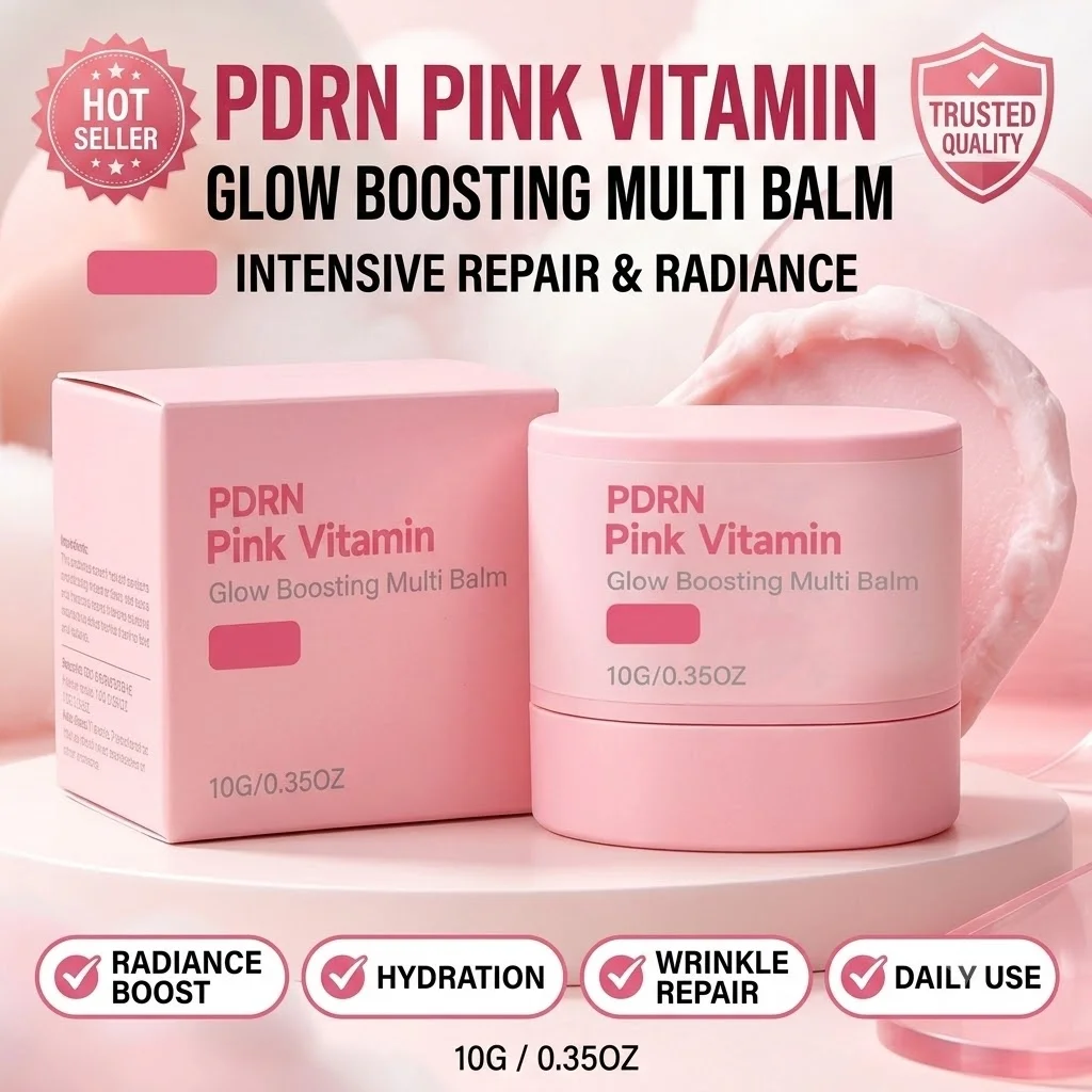 PDRN Pink Vitamin Glow Boosting Multi Balm 10g Collagen Face Stick Anti Wrinkle Aging Lifting Firming Hydrating Skin Care