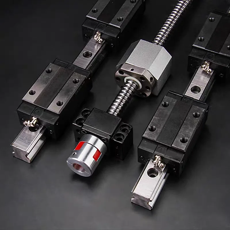 linear guide rails HGH20CA/HGW20CA +ball screws C5 SFU1605 any length+nut housing end support BKBF12+couplers for CNC PARTS