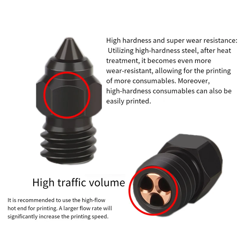 Dysza CHT ze stali hartowanej do drukarek 3D CR-6 SE Ender-3/5 S1