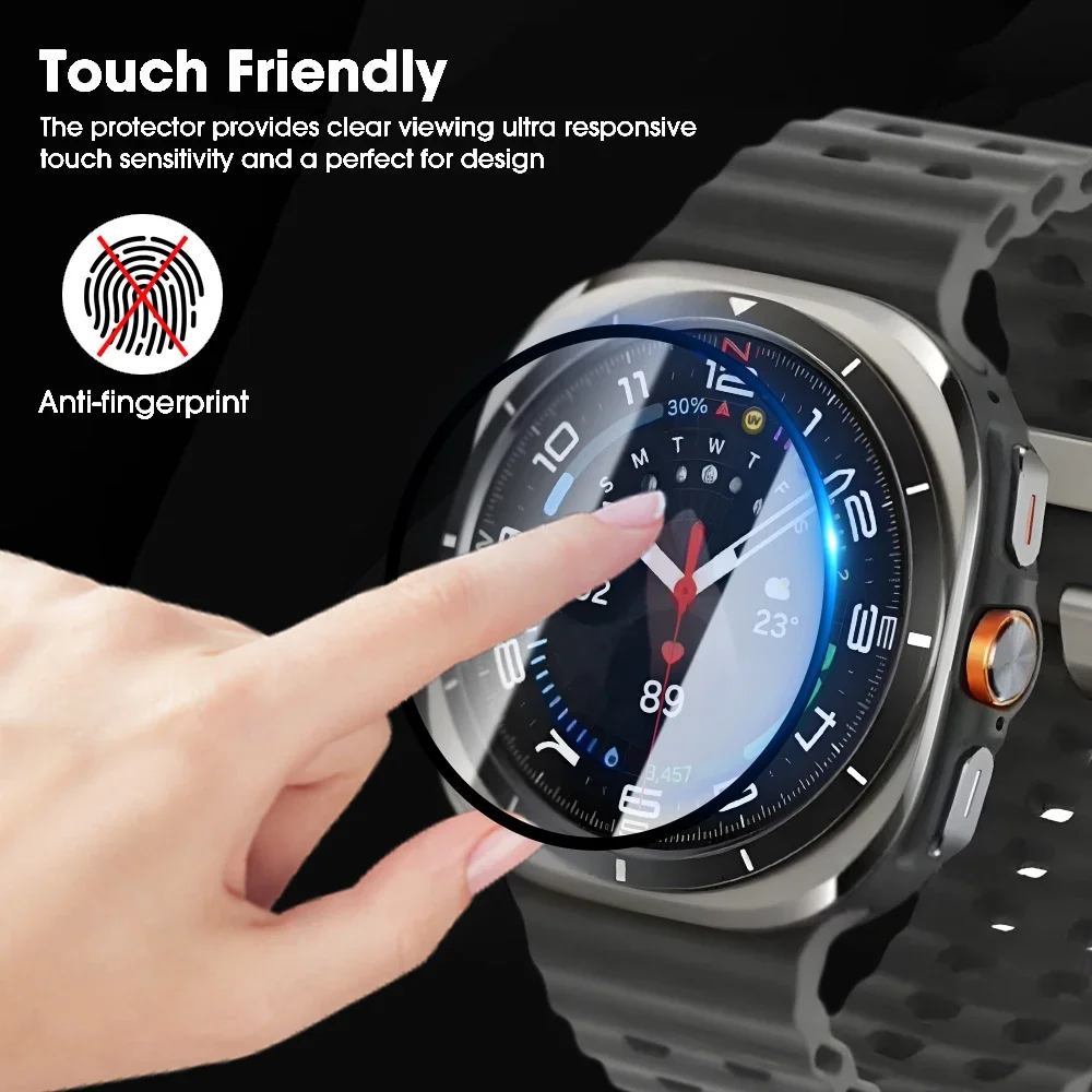 Screen Protector for Samsung Galaxy Watch 7 Ultra 47MM 44MM 40MM 3D Curved Full Coverage Protective Films Not Tempered Glass