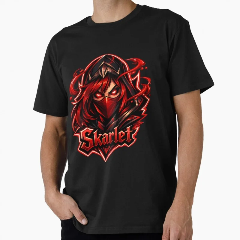 Skarlet 0501 Retro Video Game 90's Mortal Kombat MK Gift for gamer 100% cotton Short Sleeve Graphic T-Shirt All size tee S-6XL