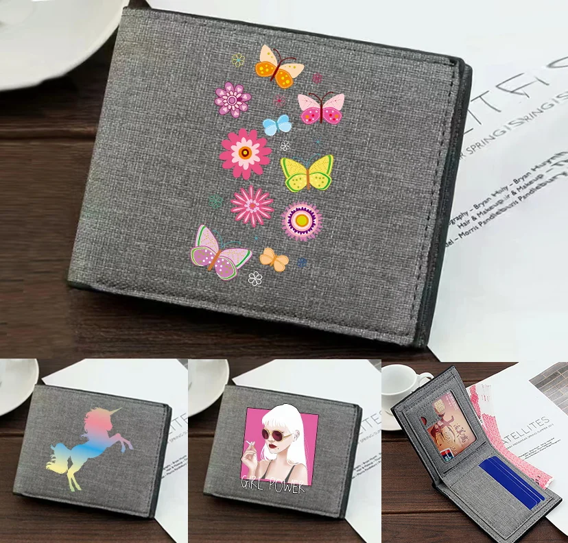 New Pocketbook Fashion Color Printing Series Foldable Coin Pouch Id Card Holder Bank Card Storage Personalized Purse