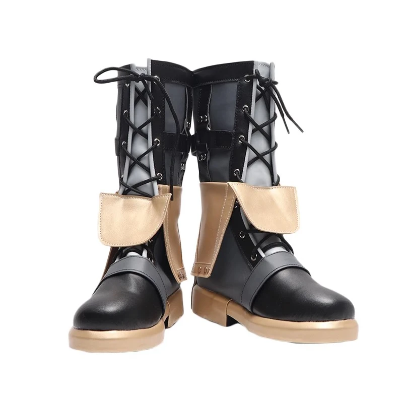 Botas de cosplay de jogo genshin impacto freminet sapatos personalizados adereços de festa de halloween em tamanhos grandes para homens e mulheres
