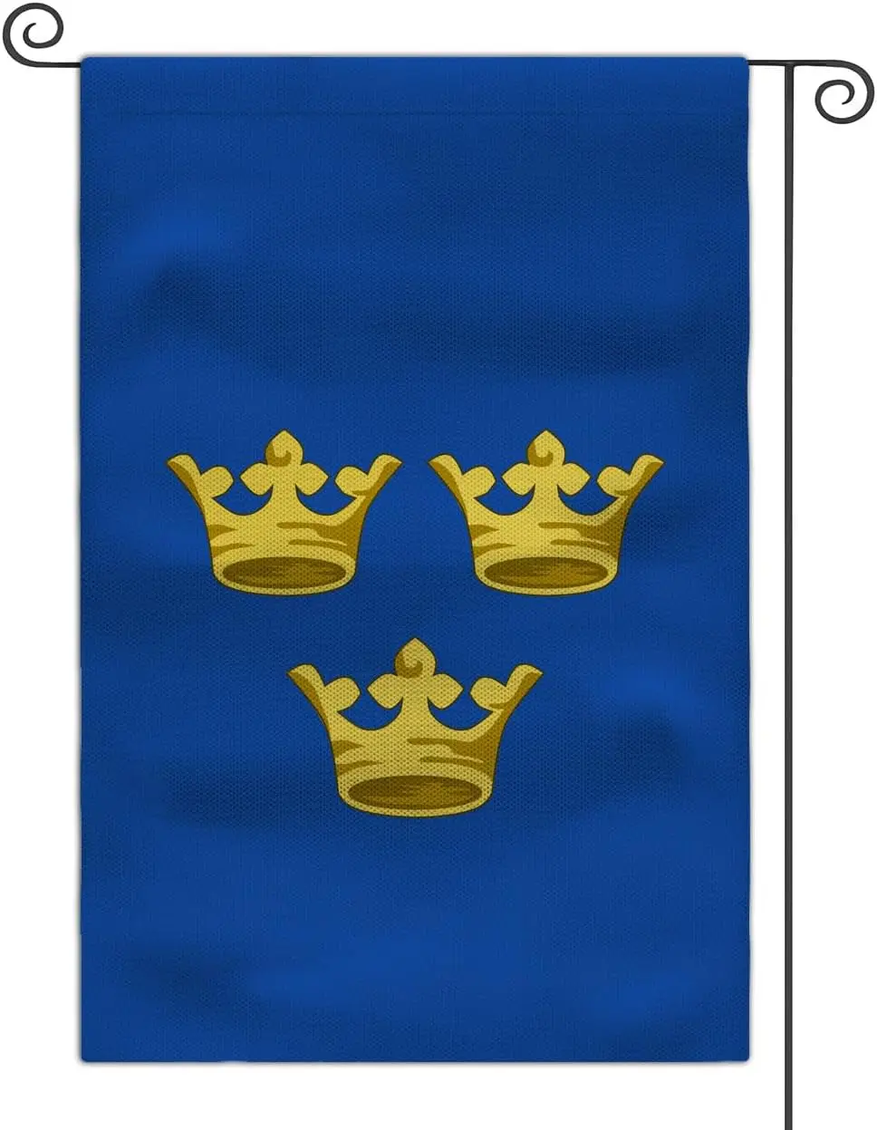 Medieval Coat of Arms Garden Flag 12x18 Double Sided Yard Outdoor Flag (Kingdom of Sweden)