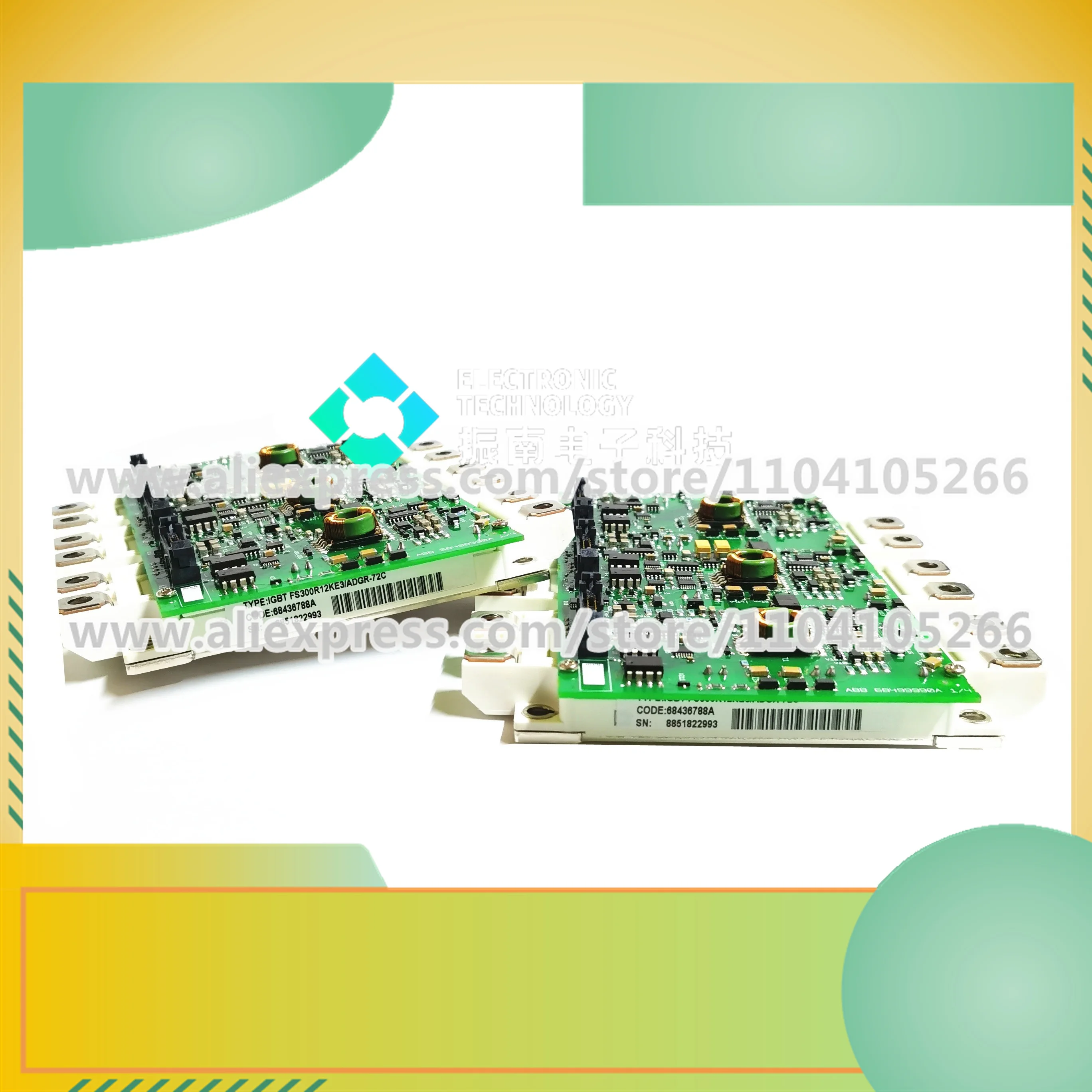 Igbtモジュール付きの新しいドライブボード,FS225R12KE3-S1 A5e00825003 A5e00824994