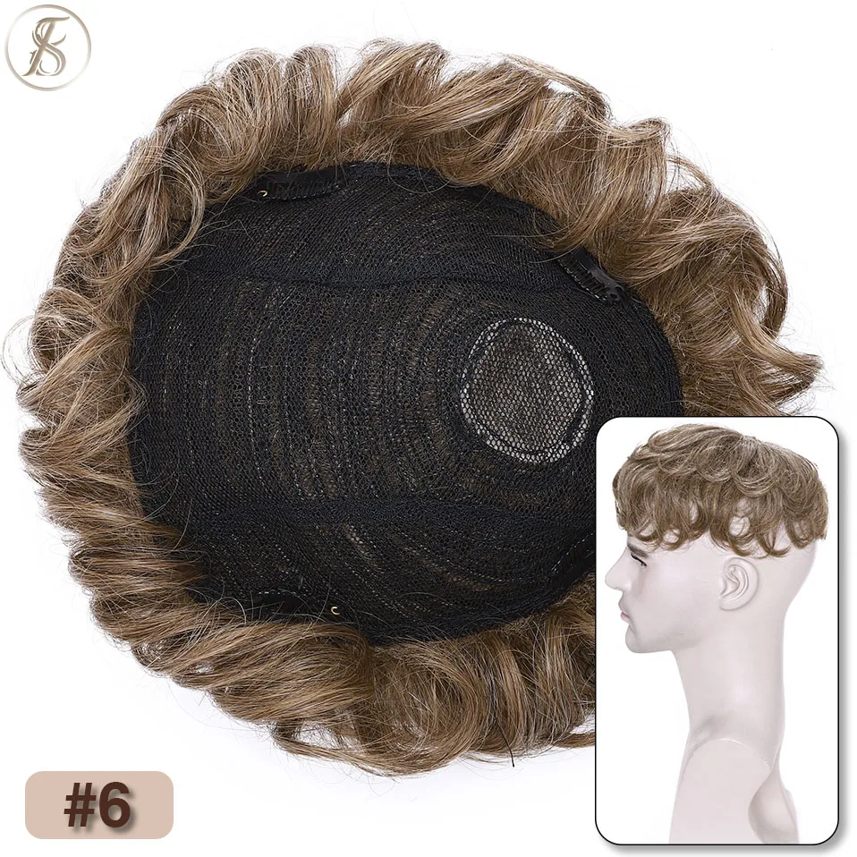 TESS Herren-Haarersatzsystem, 35 g, Herren-Toupet, 16 x 19 cm, Echthaar-Perücke, Herren-Kapillarprothese, männliche Clip-in-Haarverlängerungen – Detail 10