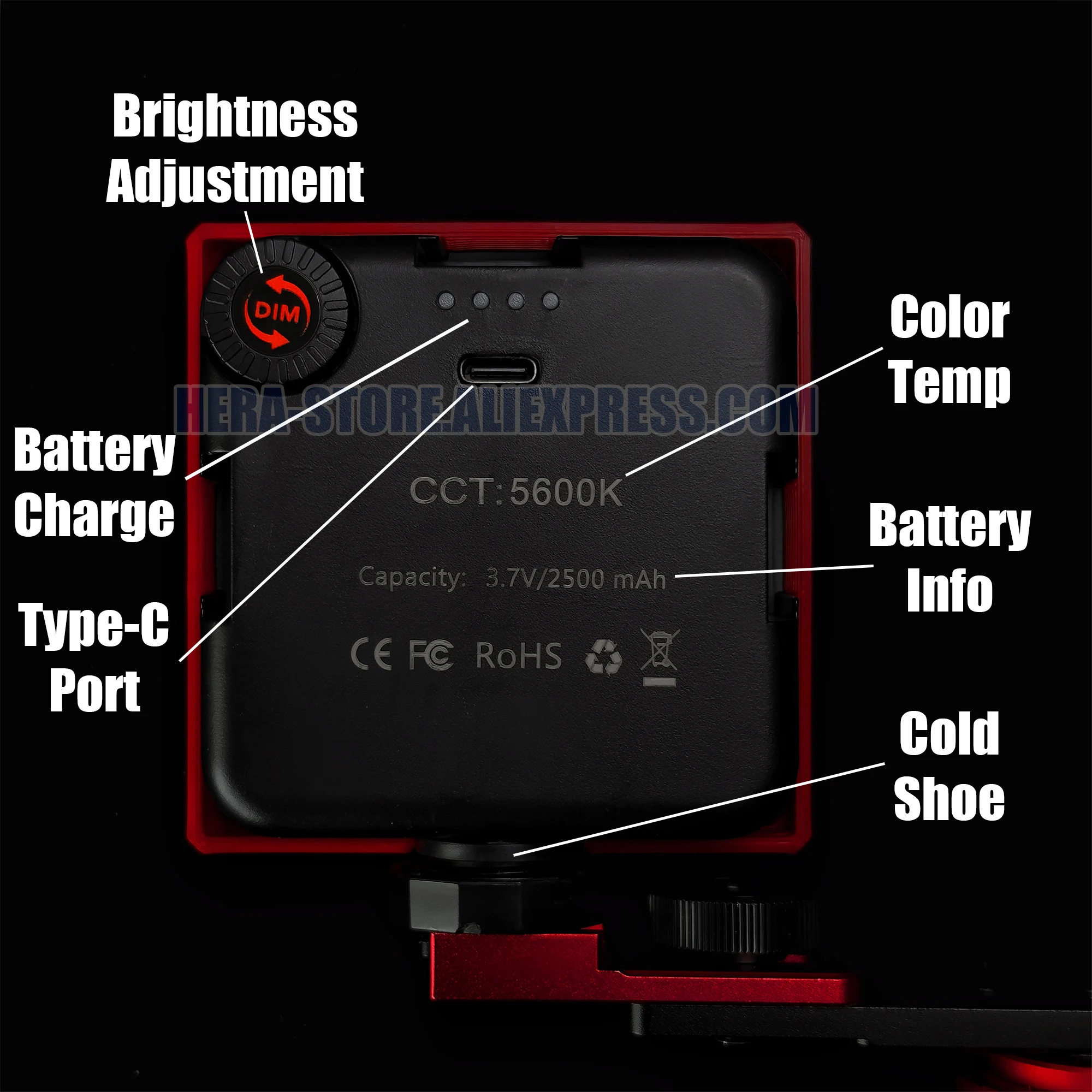 Luz de Flash Dental Bluetooth, equipo de fotografía, luz de relleno Oral LED para odontología, iluminación de dentista, luz de relleno Dental. MK16