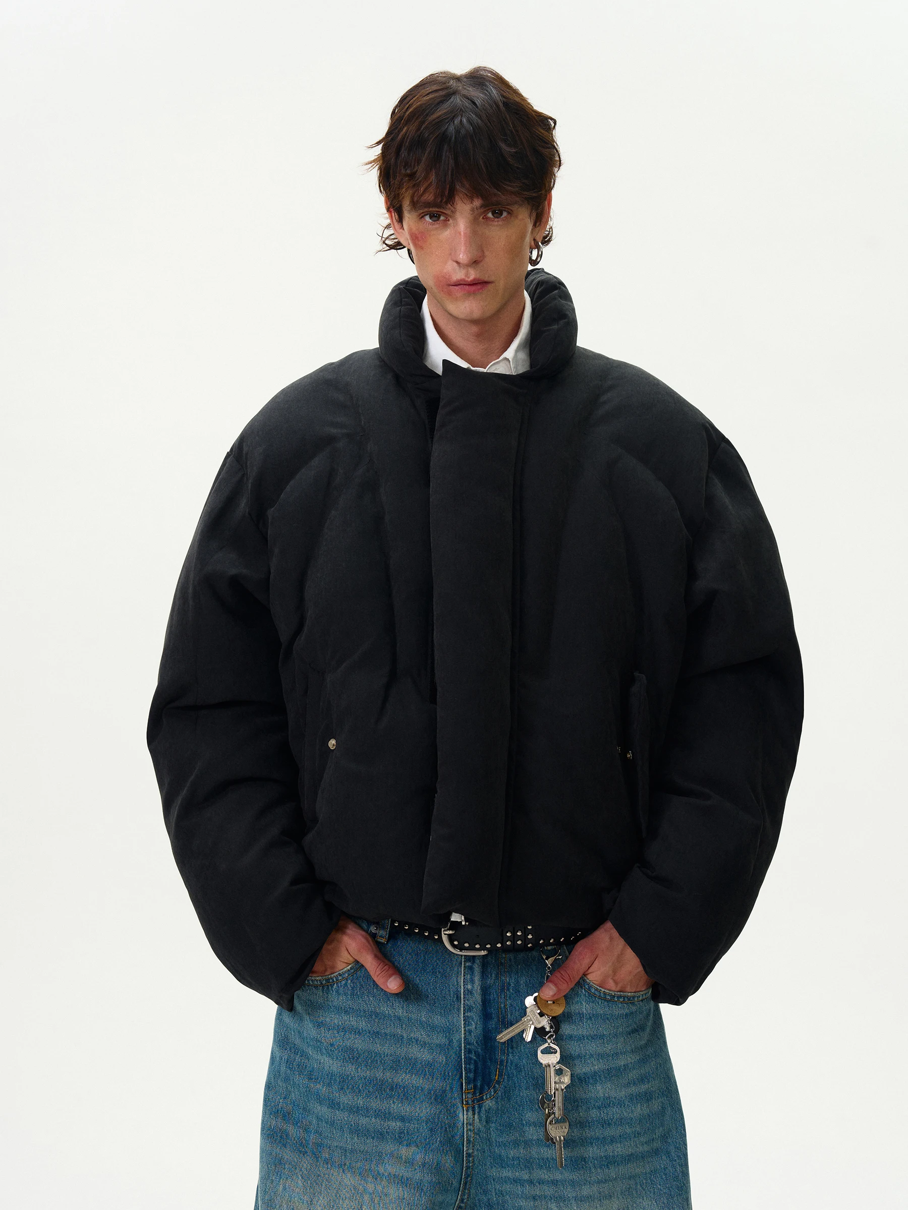 

Универсальное винтажное пальто MADWITCH из утолщенного хлопка для мужчин и женщин