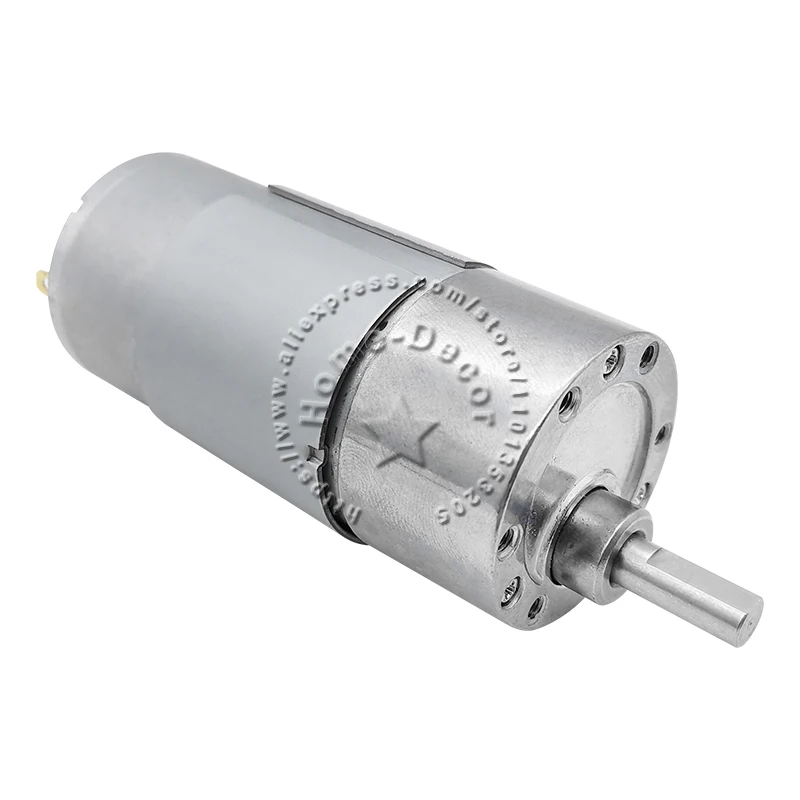 1pcs JGB37-555 DC12V 24V 10rpm-1280rpm Large Torque Speed Reduction Gear Motor with Full Metal Gearbox