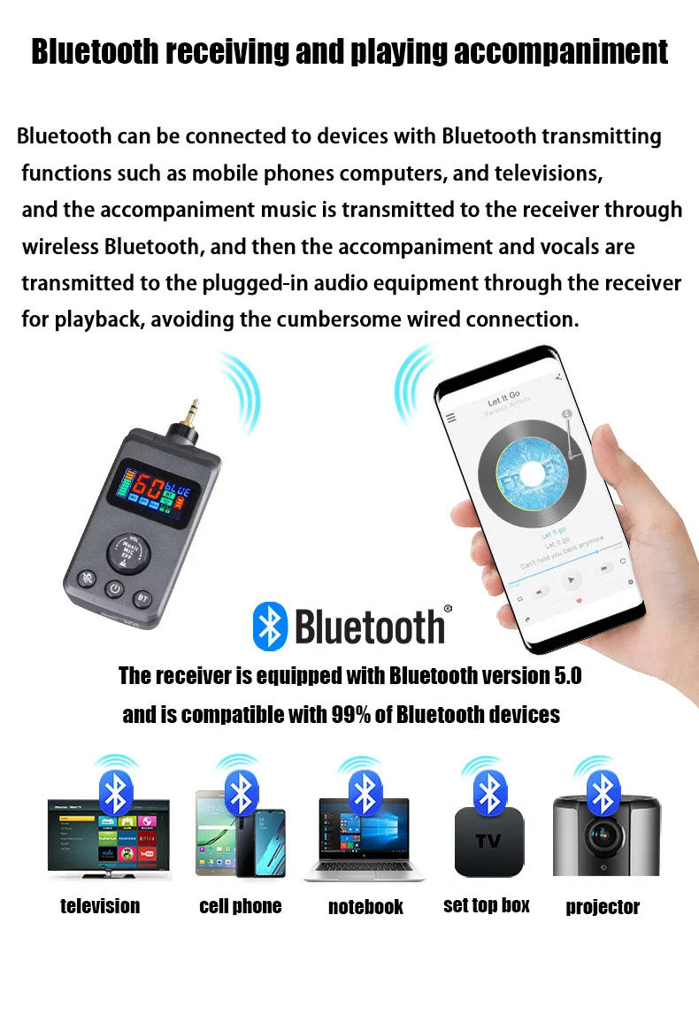 Wireless Professional Plug-play Wireless Pro Dual Microphone Noise DSP Ultra-high Frequency Microphone