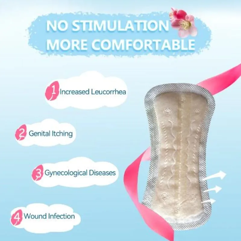 Medicated Pads Chinese Herbal Gynecological Medicine Tampons Vaginal Infection Silver-ion Gynecol Cure Care Sanitary Napkin Yoni