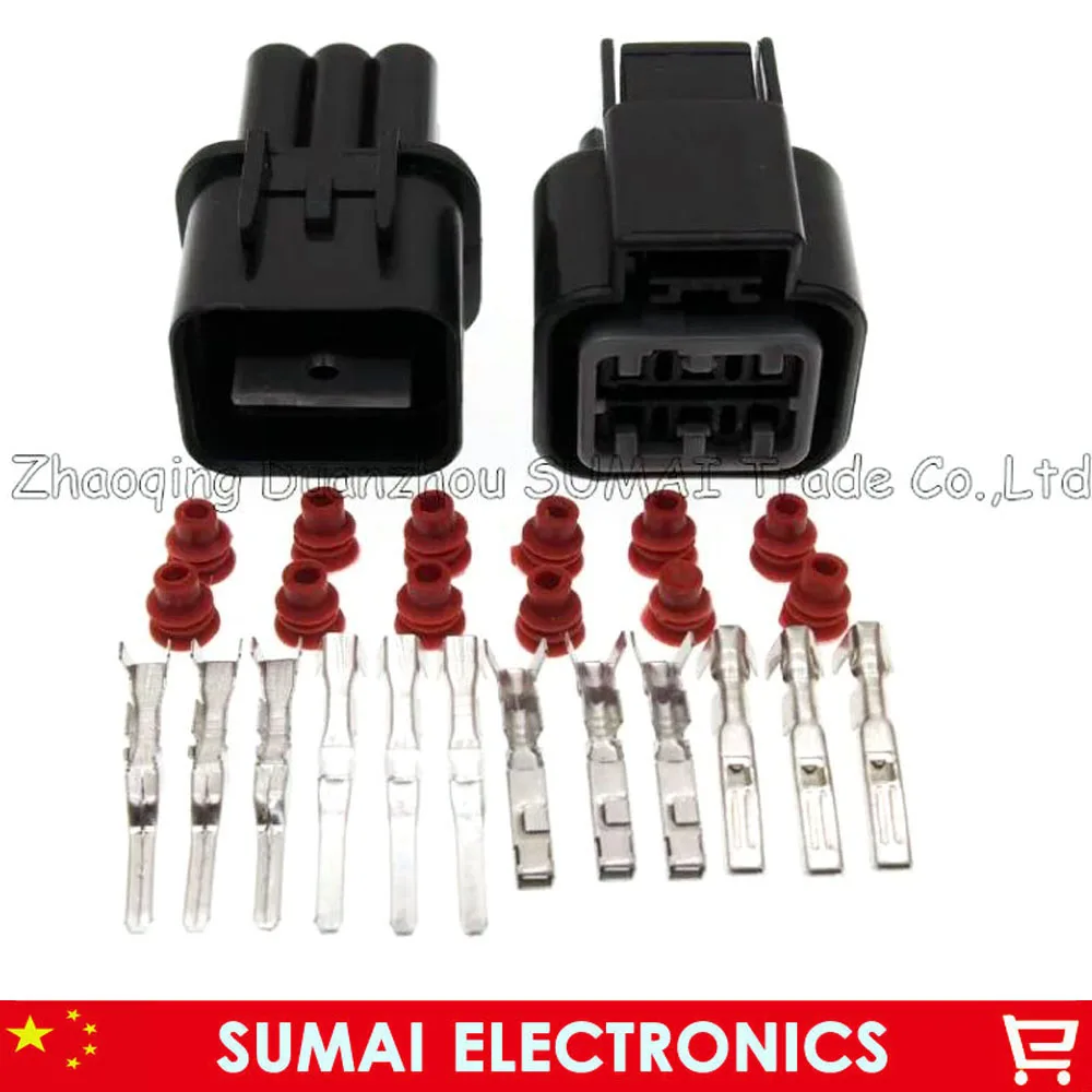 6 Pin male&female Auto Head lamp connector,Car waterproof Electrical connector for HYUNDAI,KIA,Elantra etc.