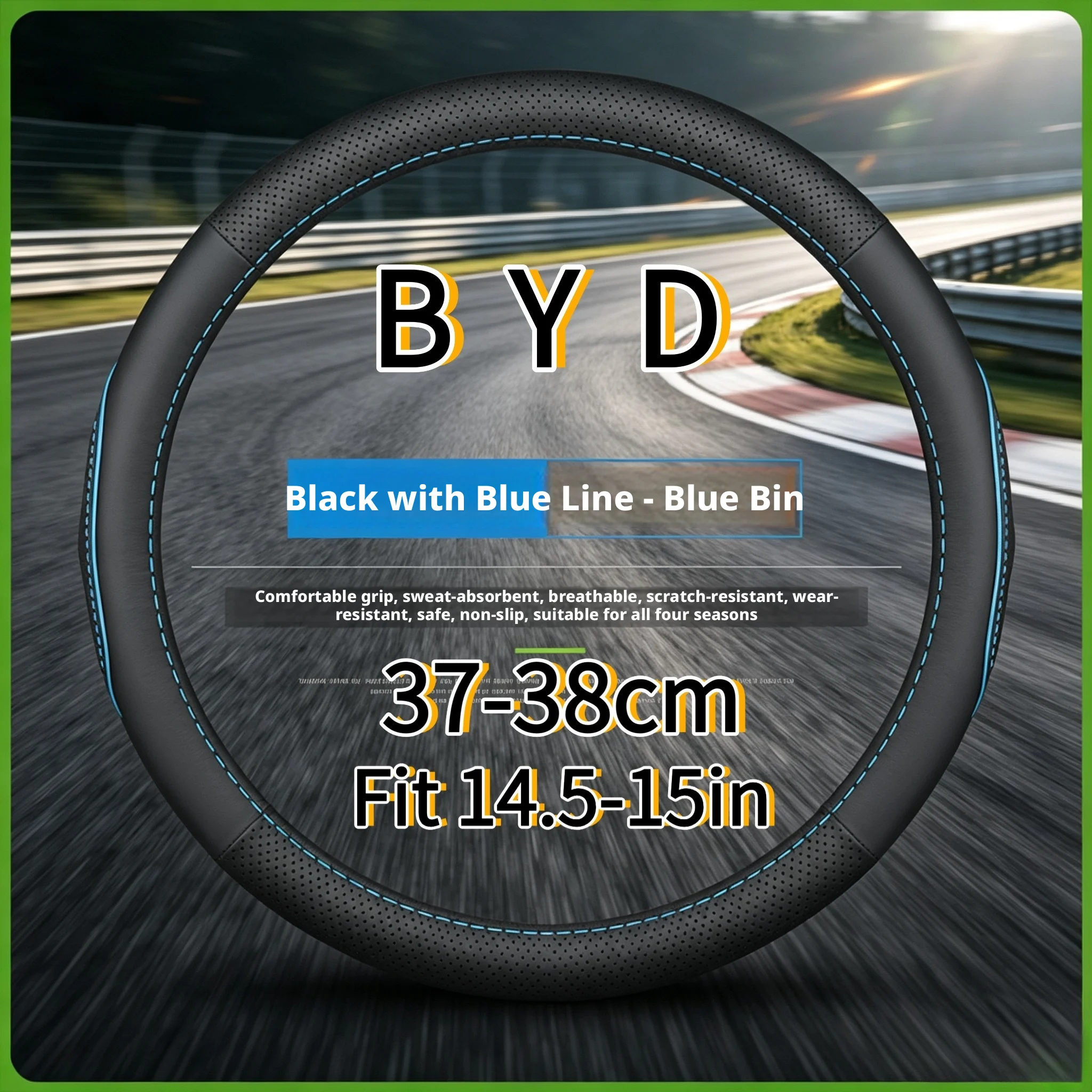 Leather car steering wheel cover suitable for BYD Seal Seal Seal 6 Seal 7 Atto 3 Song L Tang Han EV Excellence Sport G DM-i